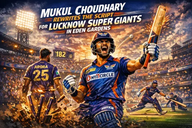 Mukul Choudhary Rewrites the Script for Lucknow Super Giants in Eden Gardens